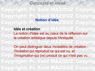 Cours Théorie du projet: Concepts et Idées