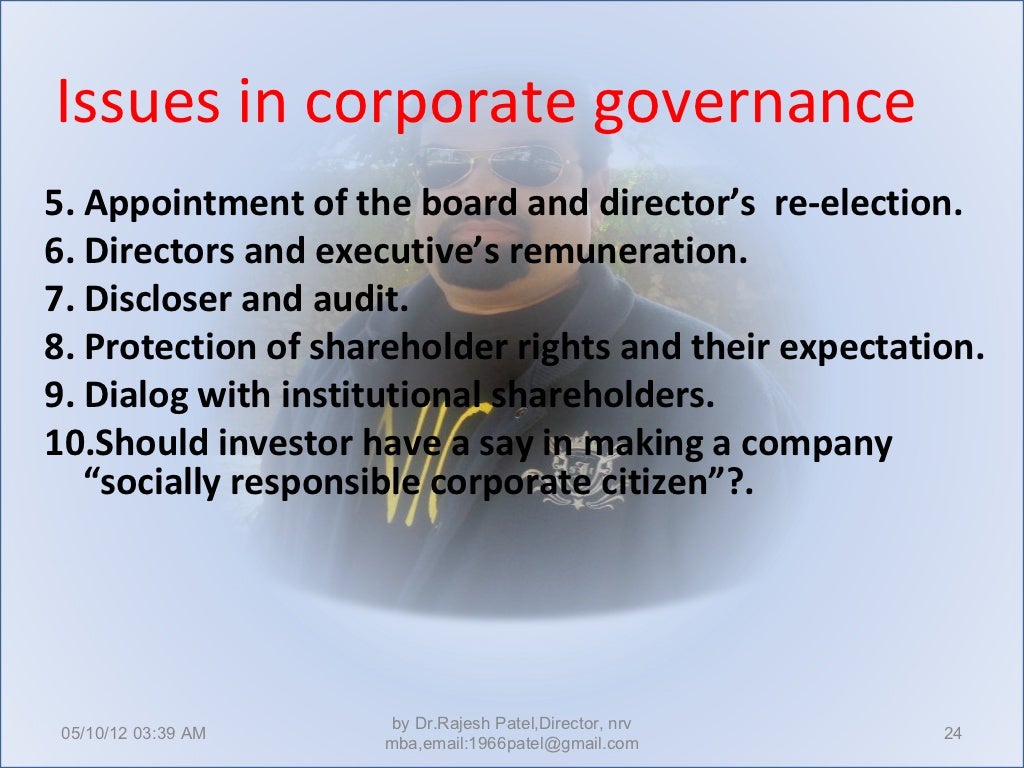corporate governance theories and practices