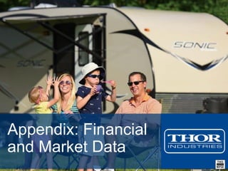 www.thorindustries.com
Appendix: Financial
and Market Data
 