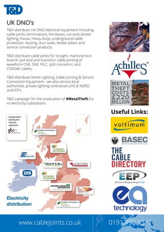 Thorne & Derrick E-Brochure - LV MV Power, Cabling, Jointing ...