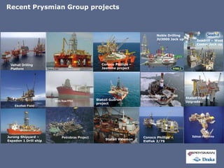 Ju3000 Rig Prysmian Draka - Oil, Marine & Gas Cable Presentation | PPTX