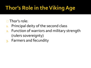 Thor norse god - Norse Mythology | PPTX