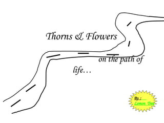 Thorns & Flowers     on the path of life… By  :   Lemon  Tree 