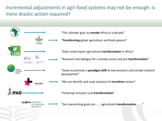 Transforming agri-food systems in lower- and middle-income countries to ...