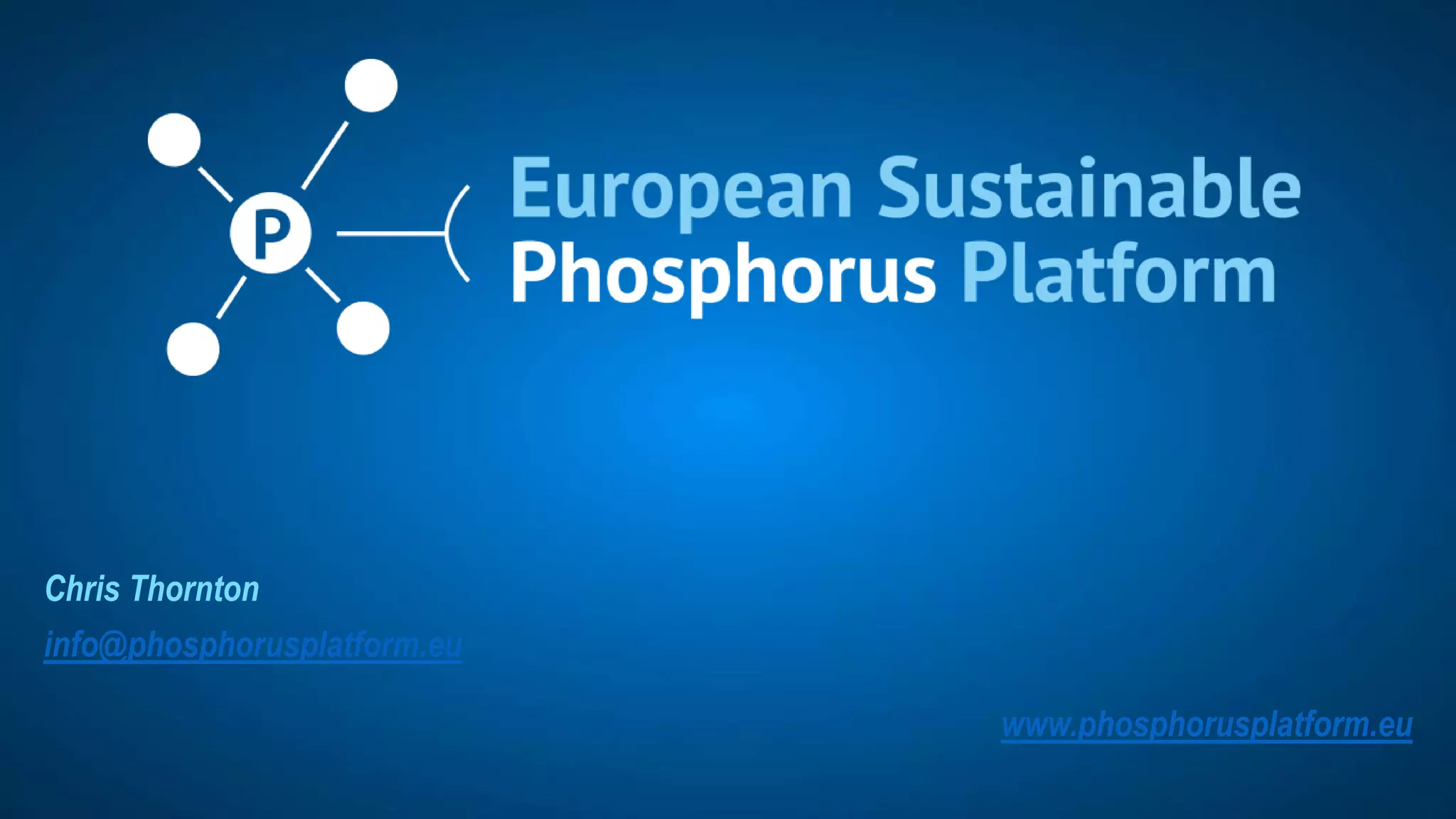 RAMIRAN, Clare College, Cambridge, September 2023 – n° 41
Chris Thornton
info@phosphorusplatform.eu
www.phosphorusplatform.eu
 