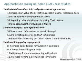 Making agriculture climate-smart at scale