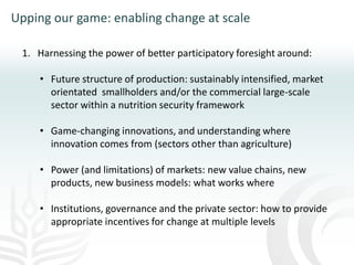 Making agriculture climate-smart at scale