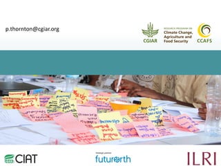 Making agriculture climate-smart at scale