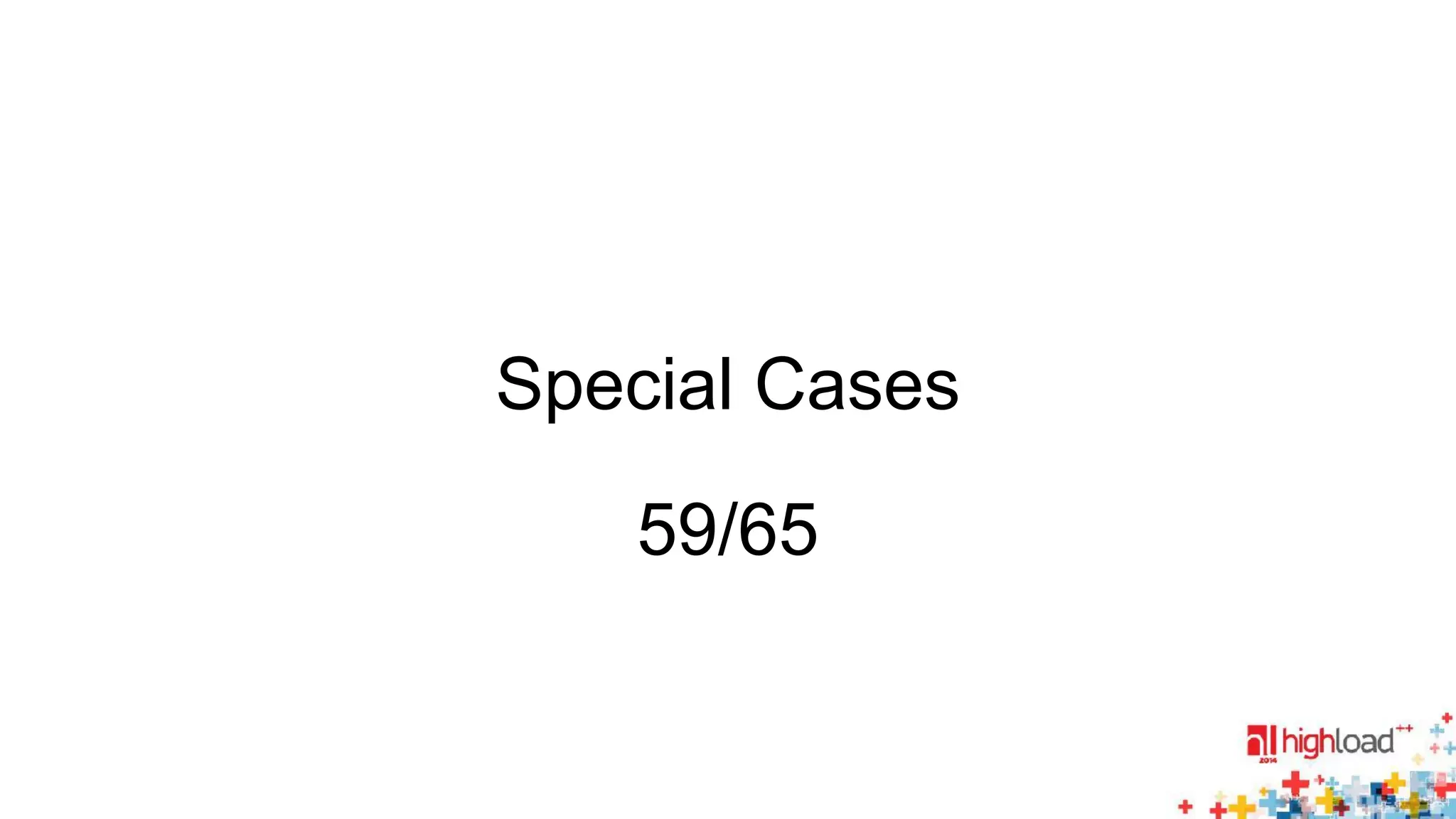 Special Cases 
59/65 
 