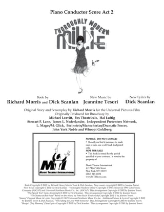 Thoroughly modern millie (complete)