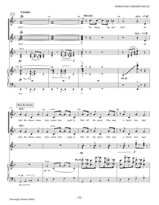 —32—                                        THOROUGHLY MODERN MILLIE



          Í                                                                                                                                                                          p
           A tempo

                                                                                                  jMILLIE: œ œ . n œ b œ
 173



&b        w                                                   w                                  œ ‰ œ.                                             ˙                     Œ
                                                      174                                  175                                             176                           ALL: sub.

          w                                                   w                                  œ                                                                              œ
        how!                                                                                           I'm      chang    -     ing and           how!                          So
     Í                                                                                                                                                                           p
     w                                                        w                                  œ ‰ Œ
& b #w
     w                                                        w
                                                              w                                  œ
                                                                                                 œ                       Ó                          Ó                     Œ
                                                                                                                                                                     ALL: sub.

     w                                                        w                                  œ                                                                              œ
                                                                                                 J
        how!                                                                                                                                                                   So

                                                                                                  j                                                               ^
&b                    ‰     j                                          ‰ œj œ . # œ œ            œ ‰ Œ                   Ó                          Œ          œ œœ             Œ
                                                                                                                                                                 3

                                                              œ                                  œ                                                         œ œ œ #œ
          Saxes

       œ
       œ                   œ
                           œ    œ .. n # œ
                                œ. # œ        œ
                                              œ               œ
                                                              œ          œ œ .. # n œ œ
                                                                         œ œ œ œ                 œ                                                           œ œ
                                                                                                                                                           œ œ
       œ.                  œ    œ œ           œ
                                              .               .                       .          >                                                         œ
      Í                                                                               f          >j                                                                 >
       >
  Vlns w                                                      w                                  œ ‰ Œ                   Ó                                         ~œ
                                                                                                                                                                    œ
                                                                                                                                                                 ~~ œ ‰ Œ
&b w
                                                                                                 œœ                                                           ~~
                                                                                                                                                           ~~~ J
       œ                œ œ                                   wœ
                                                               œ      œ œ
                                                                      œ œ                         œ
                                                                                                  œ
       œ
       œ              ‰ œ œ
                        œ œ                   Œ                œ    ‰ œ œ
                                                                      J     Œ                     J ‰ Œ                  Ó                          ˙~   ~
       .                J                                         .   -   f                       >
      Í
?b                                                                                                                                                                        ^
                   Tpts, Tbns                                                                                                                       PLAY

                                                                                                                                                    Ó                       j‰ Œ
          œ           ‰ œ œ
                        J
                                              œ               œ        ‰ œ œ
                                                                         J
                                                                                     œ           œ         Œ             Ó                                                œ
         Bass                                                                                    >


       Beat the Drums

                                                                                                         j                                      ‰ œj
177


&b œ œ œ                            œ                                œ œ. œ                      œ. œ ‰ œ                       œ. œ                                     œ
         ALL:                                                cresc.

                                                      œ                                                                                                                        œ
                                             178                                           179                                            180



                                                                  œ.        œ                              œ                                               œ
        beat the drums 'cause                      here comes thor - ough - ly                   Hot off       the press!      One step              a - head!       Jazz     Age!


                                                                                                         j
&b œ œ                              œ                                œ œ. œ                      œ. œ ‰ œ                       œ. œ            ‰ œj                     œ
         ALL:                                                cresc.

                                                      œ                                                                                                                        œ
       œ                                                          œ.        œ                              œ                                               œ
                                                                                                                                                                         ^
        beat the drums 'cause                      here comes thor - ough - ly                   Hot off       the press!      One step              a - head!       Jazz     Age!

                                                                                                                                                                         œ   ^
                                                                                                               j                                    j                    œ ‰ œ
                                                                                                                                                                             œ ‰
&b                                                                                             œœ
                                                                                               œ
                                                                                               .
                                                                                                           ‰ œœ Œ
                                                                                                             œ
                                                                                                             .
                                                                                                                                œœ
                                                                                                                                œ
                                                                                                                                .
                                                                                                                                                ‰ œœ Œ
                                                                                                                                                  œ
                                                                                                                                                  .
                                                                                                                                                                         œ   œ

                                                                                              P                                                                      f
                                                                                                           œ bœ.             œ n> . b œ             > bœ.
                                                                                                                                                    œ
                                                                                               >
                                                                                          PLAY œ . b œ œ . œ b œ .
                                                                                                                             œ nœ. bœ           œ . œ b œ . œ >. b œ >
                                                                                                                                                            œ œ. bœ œ
&b
                                                   Saxes

                                                                         œ œ. œ                œ. bœ œ.                         œ               œ.            œ œ
                                                      œ
                                                      .           œ.                  œ
                                                                                      .
                                                  p   soft

               p                                                                                                                                                         ^     ^
?b                                                    œ           œ          œ        œ                                                         œ          œ             œ     œ
        sub.


          œ         œ Aœ            œ                                                            œ         œ         œ          œ
         Bari, Bs (8vb)




Thoroughly Modern Millie
                                                                                          - 32 -
 
