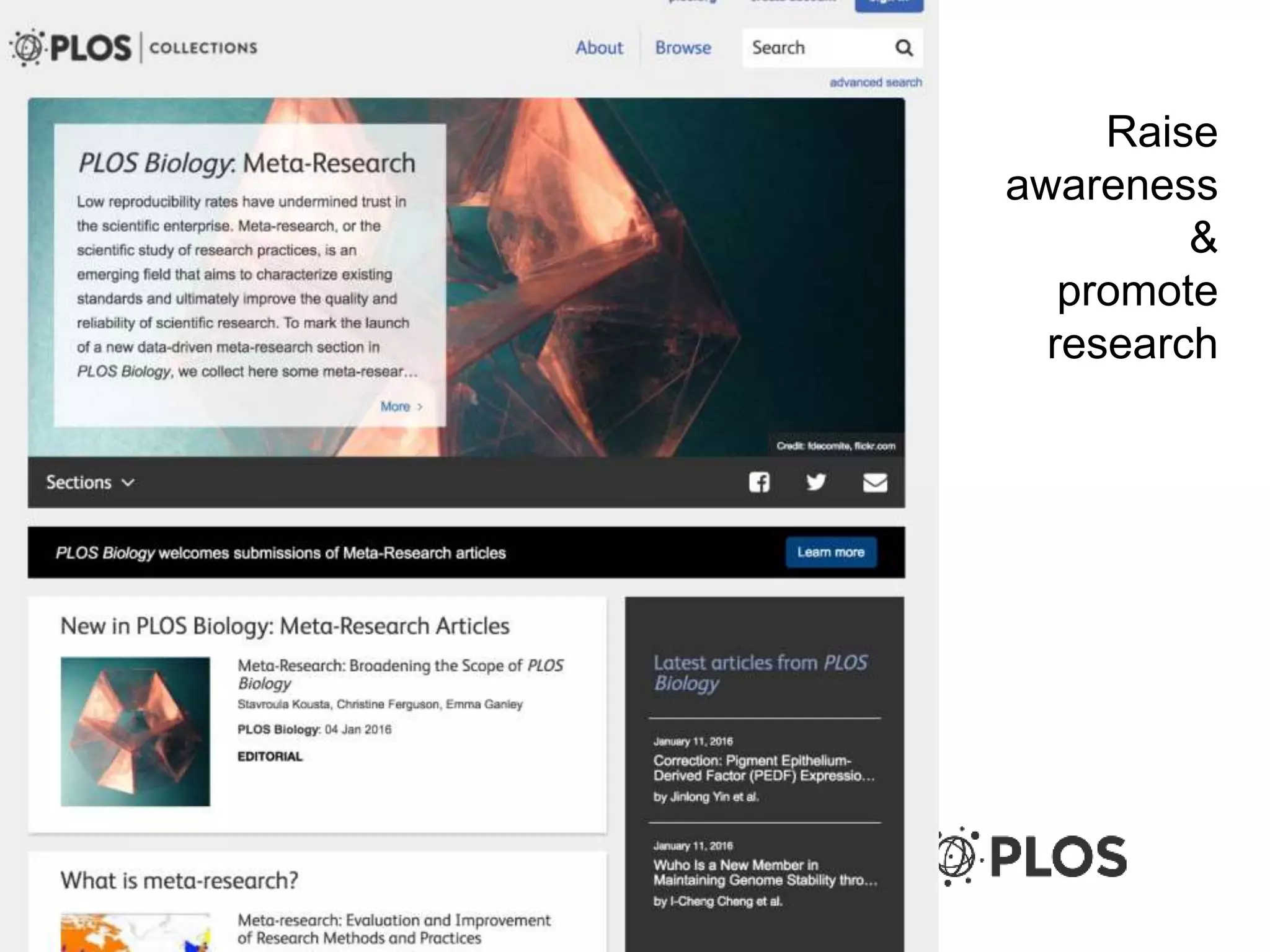 Raise
awareness
&
promote
research
 