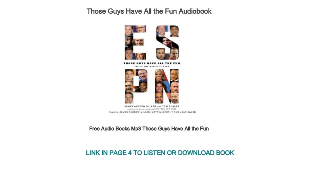 Free Audio Books Mp3 Those Guys Have All the Fun