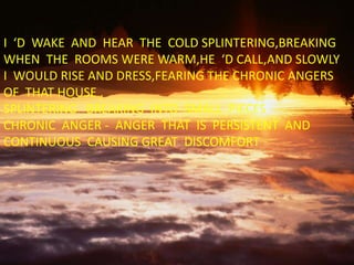 Those winter sundays new | PPT | Free Download