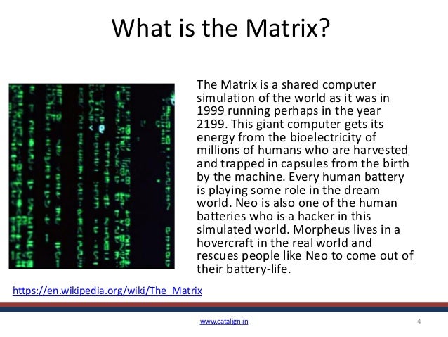 The Matrix as a system vs thought as a system