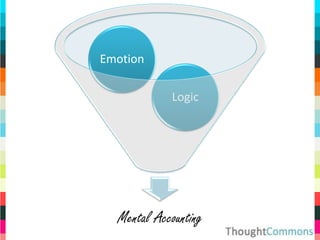 Emotion

            Logic




  Mental Accounting
 