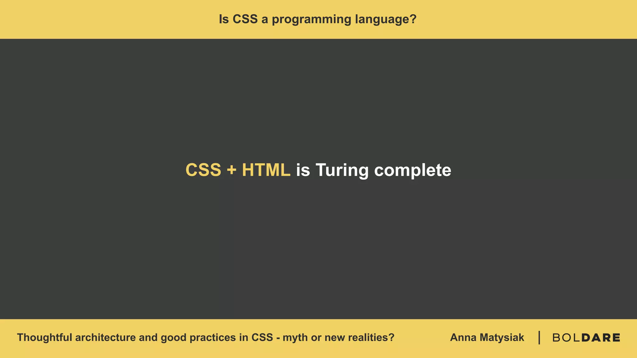Thoughtful architecture and good practices in CSS - myth or new reali…