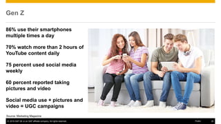 © 2016 SAP SE or an SAP affiliate company. All rights reserved. 26Public
Gen Z
86% use their smartphones
multiple times a ...