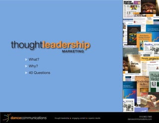 610.883.7988
thinkpennypacker.com
50 QUESTIONS YOU NEED TO ASK YOURSELF
Thought
Leadership
Marketing
 