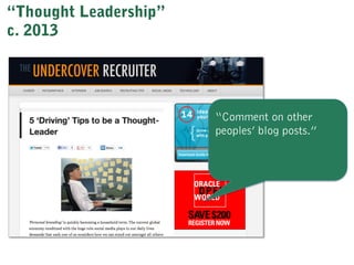 The Content Strategy of Thought Leadership