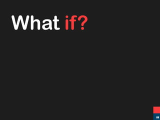 What if?
22
 