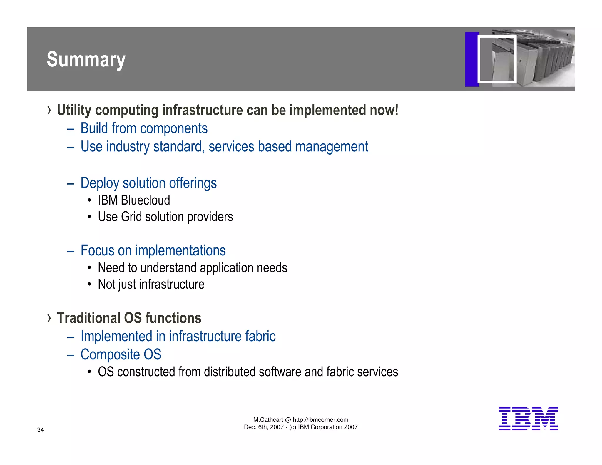 Thoughts on Utility, Grid, on demand, cloud computing and appliances