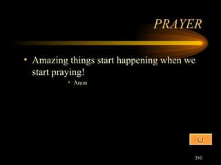 Amazing things start happening when we start praying! Anon PRAYER 