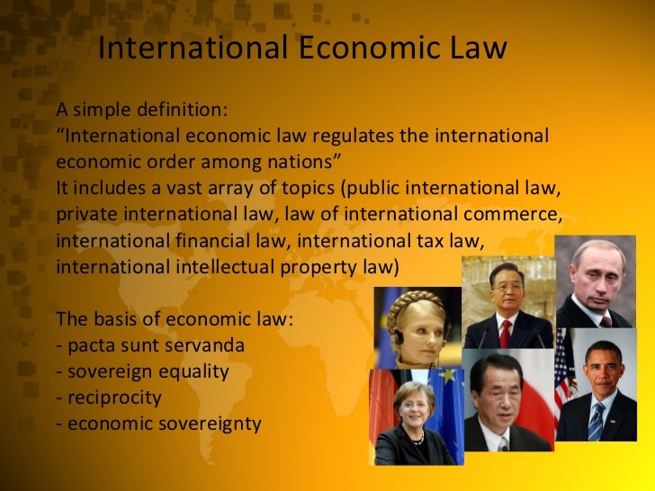 International Law International Economic Law
