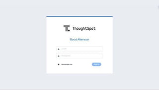 Thoughtspot Pitch Deck