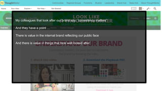 My colleagues that look after our brand say: “consistency matters”
And they have a point …
There is value in the internal brand reflecting our public face
And there is value in things that look well looked after
 