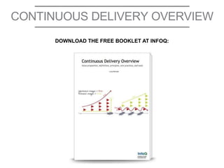 CONTINUOUS DELIVERY OVERVIEW
67
DOWNLOAD THE FREE BOOKLET AT INFOQ:
 