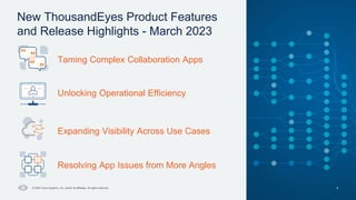 New ThousandEyes Product Features and Release Highlights: March 2023