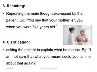 EFFECTIVE THERAPEUTIC COMMUNICATION PPTX