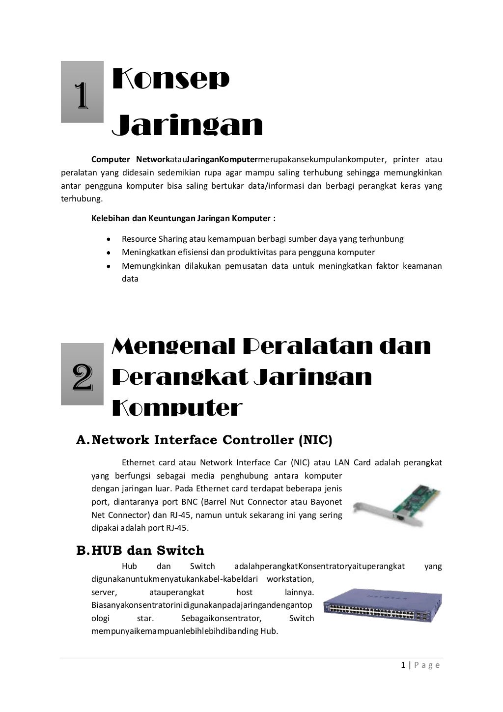 Makalah Konsep Jaringan Komputer