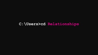 C:Users>cd Relationships
 