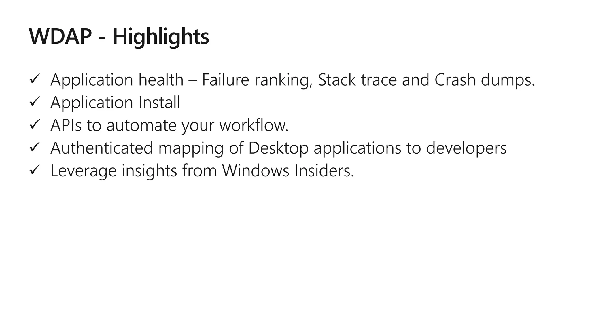 Analyzing Your Win32 Applications Ppt