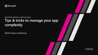 Real-World Solutions with PowerApps
 