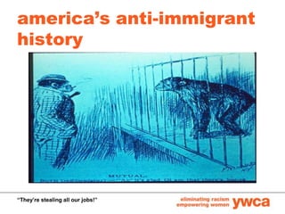 america’s anti-immigrant history <br />“They’re stealing all our jobs!”<br />