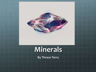Minerals
By Thrace Terry
 