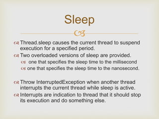 Basic Thread Knowledge | PPTX | Programming Languages | Computing