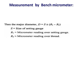 Form Metrology: screw thread measurement.ppt