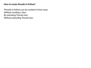Threads in operation system . | PPTX