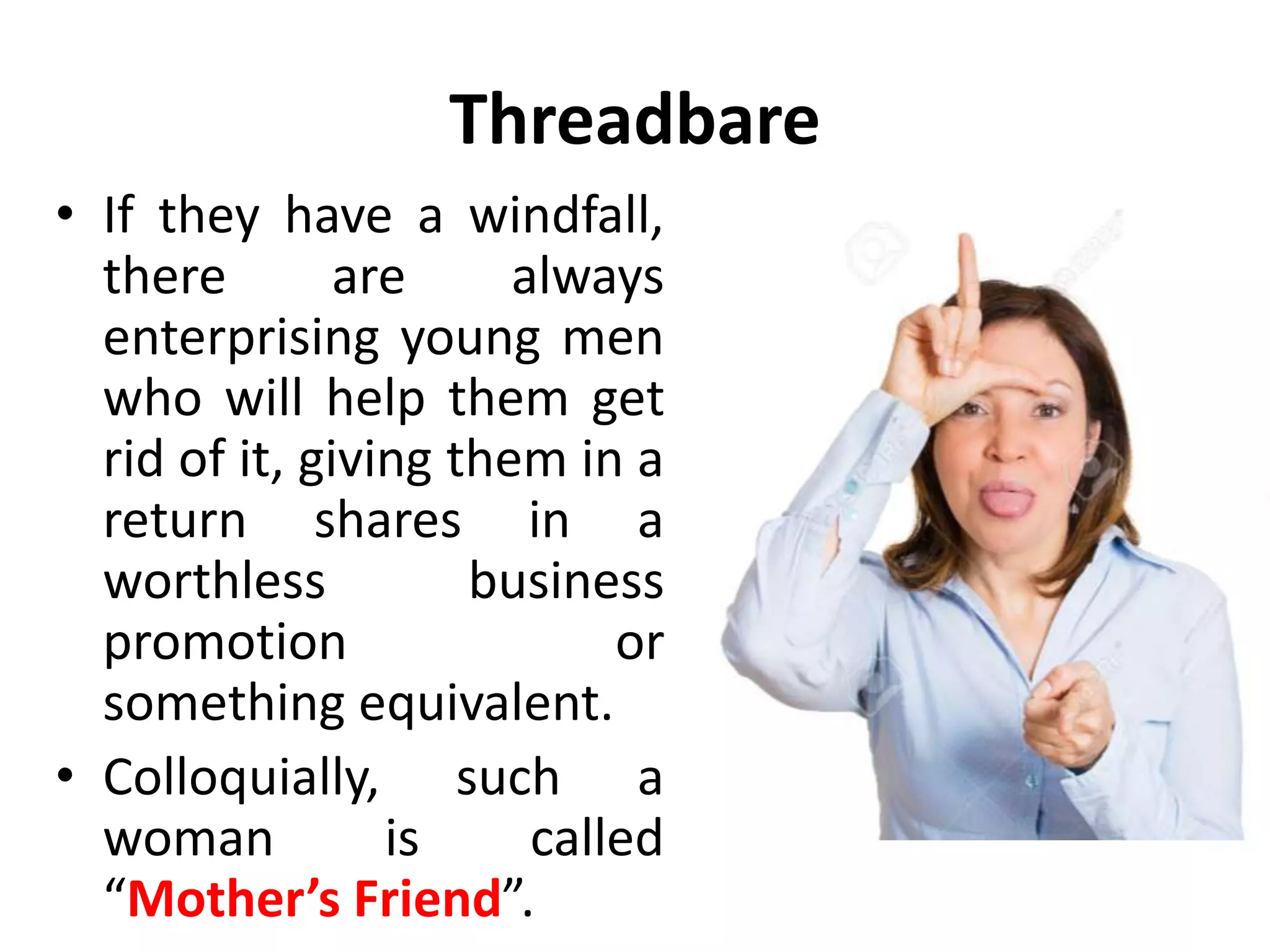 Threadbare LIfe game Transactional Analysis PPT