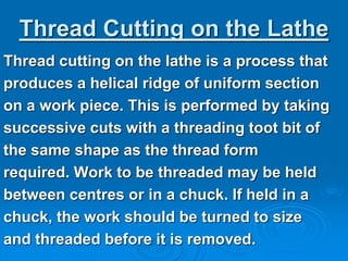 Thread cutting presentation | PPTX