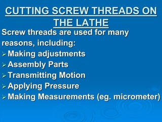 Thread cutting presentation | PPTX