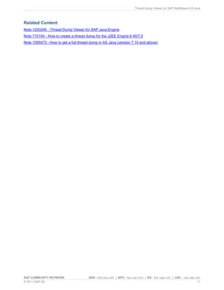 Thread dump | PDF