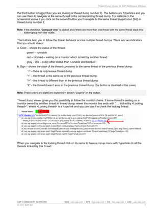 Thread dump | PDF