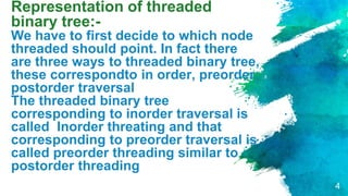 Threaded binary tree | PPTX
