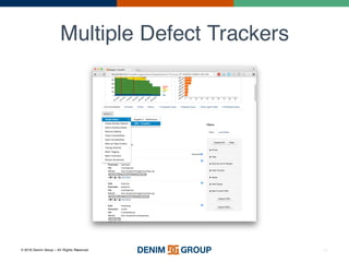 © 2016 Denim Group – All Rights Reserved
Multiple Defect Trackers
32
 