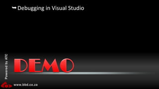 Debugging in Visual Studio